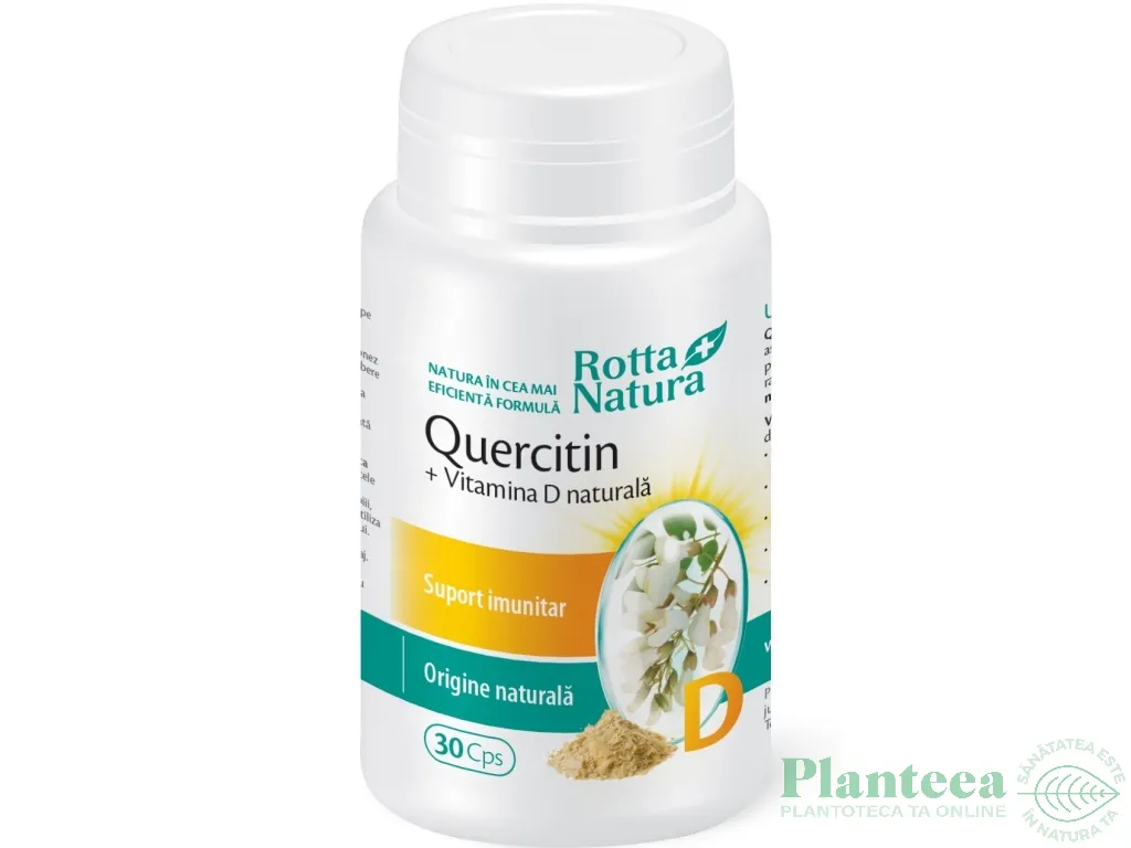 Quercetin vitamina D naturala 30cps - ROTTA NATURA