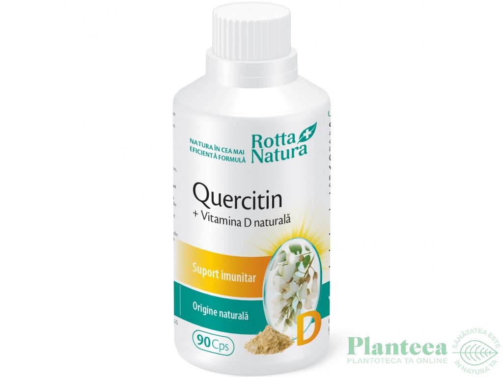 Quercetin vitamina D naturala 90cps - ROTTA NATURA