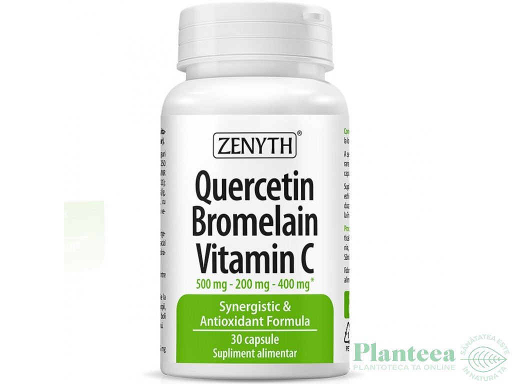 Quercetin Bromelain Vitamina C 30cps - ZENYTH