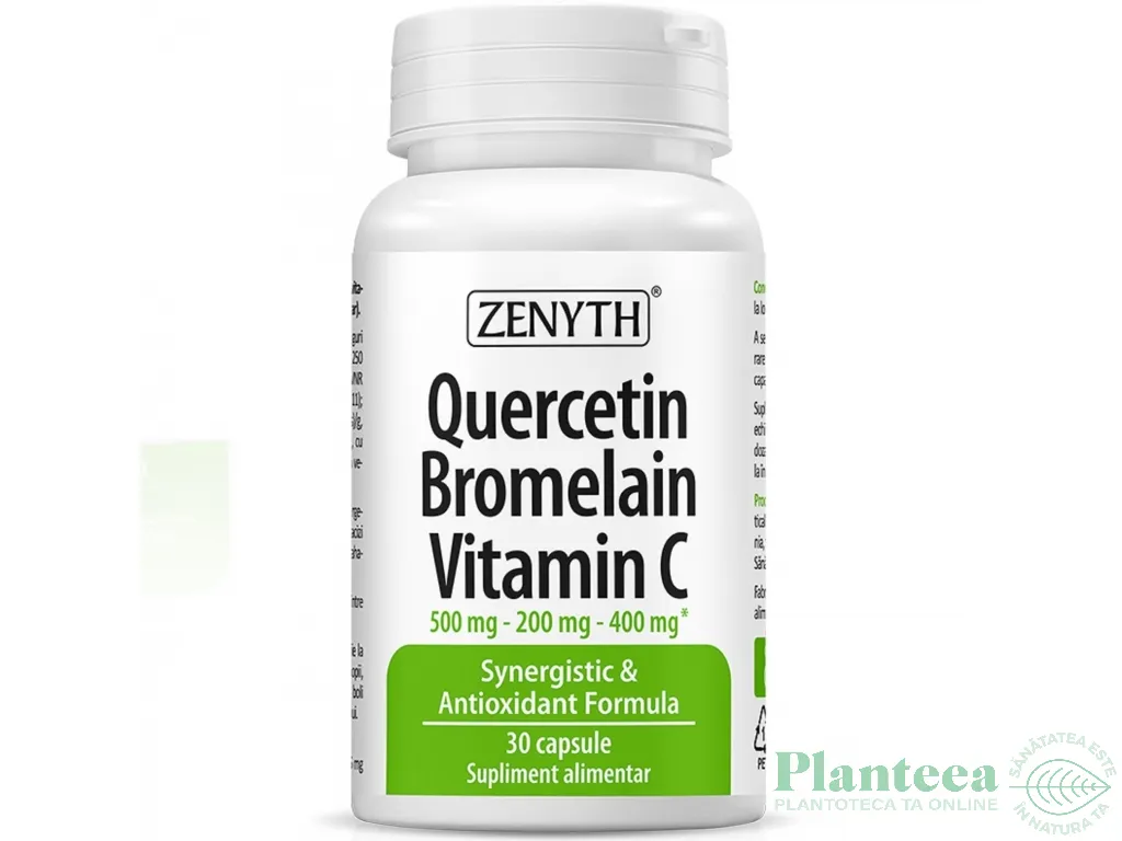Quercetin Bromelain Vitamina C 30cps - ZENYTH