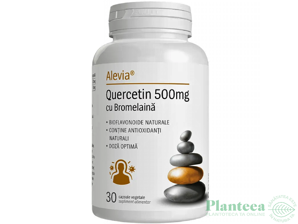 Quercetin 500mg bromelaina 30cps - ALEVIA