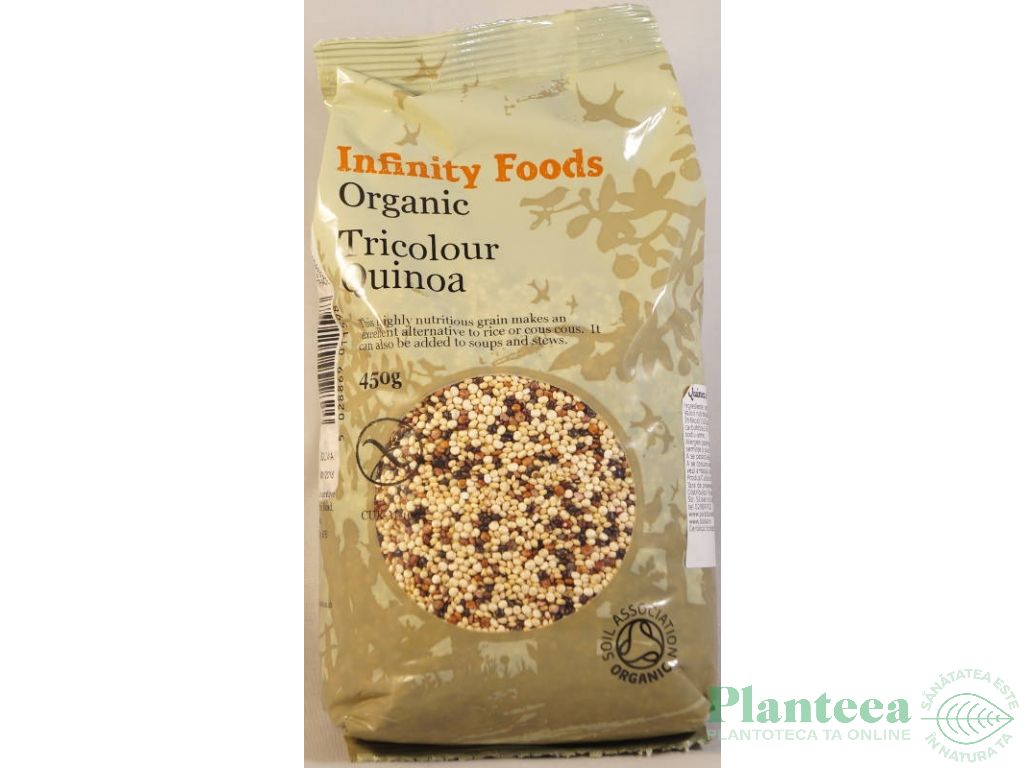 Quinoa tricolora boabe eco 450g - INFINITY FOODS