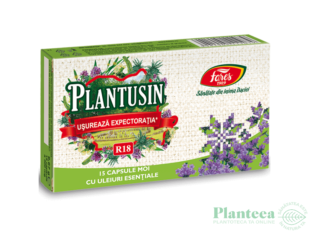 Plantusin uleiuri esentiale Usureaza Expectoratia 15cps - FARES