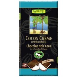 Ciocolata amaruie umplutura crema cocos vegana eco 100g - RAPUNZEL