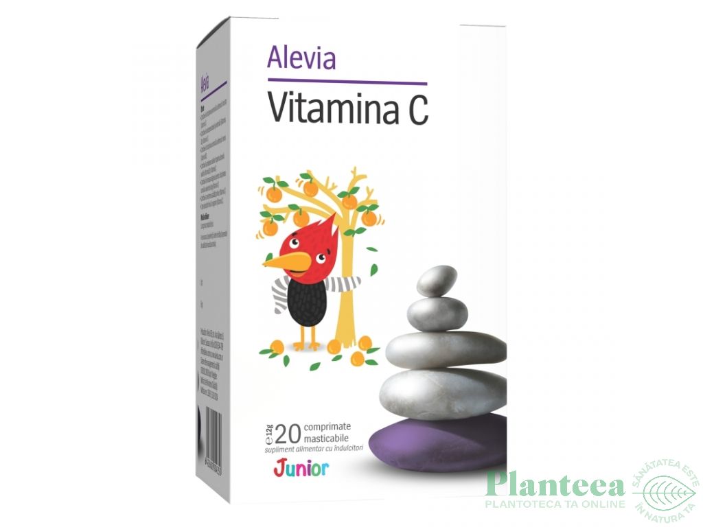 Vitamina C 100mg junior flacon 20cp - ALEVIA