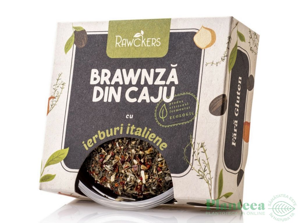 Branza caju maturata cu ierburi italiene eco 150g - RAWCKERS