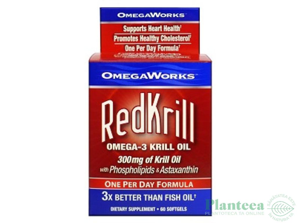 Omega3 kriil oil 300mg RedKrill 60cps - WINDMILL HEALTH