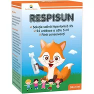 Solutie salina hipertonica 3% Respisun unidoze 24x5ml - SUN WAVE PHARMA