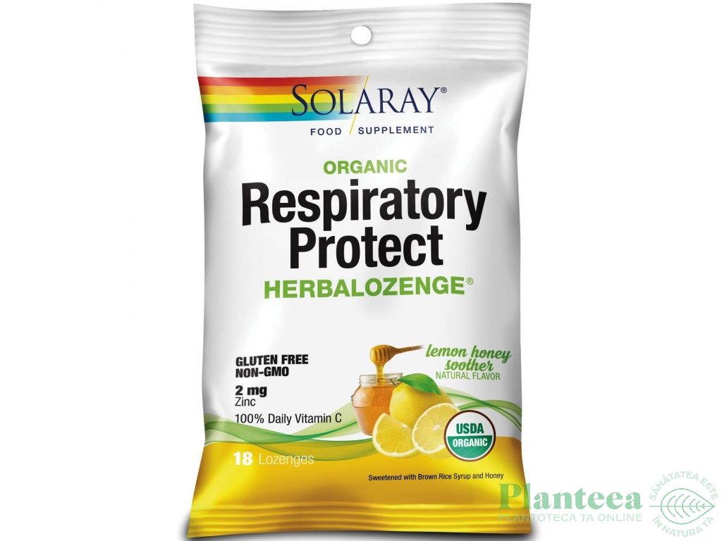 Dropsuri Respiratory Protect lamaie miere 18cp - SOLARAY