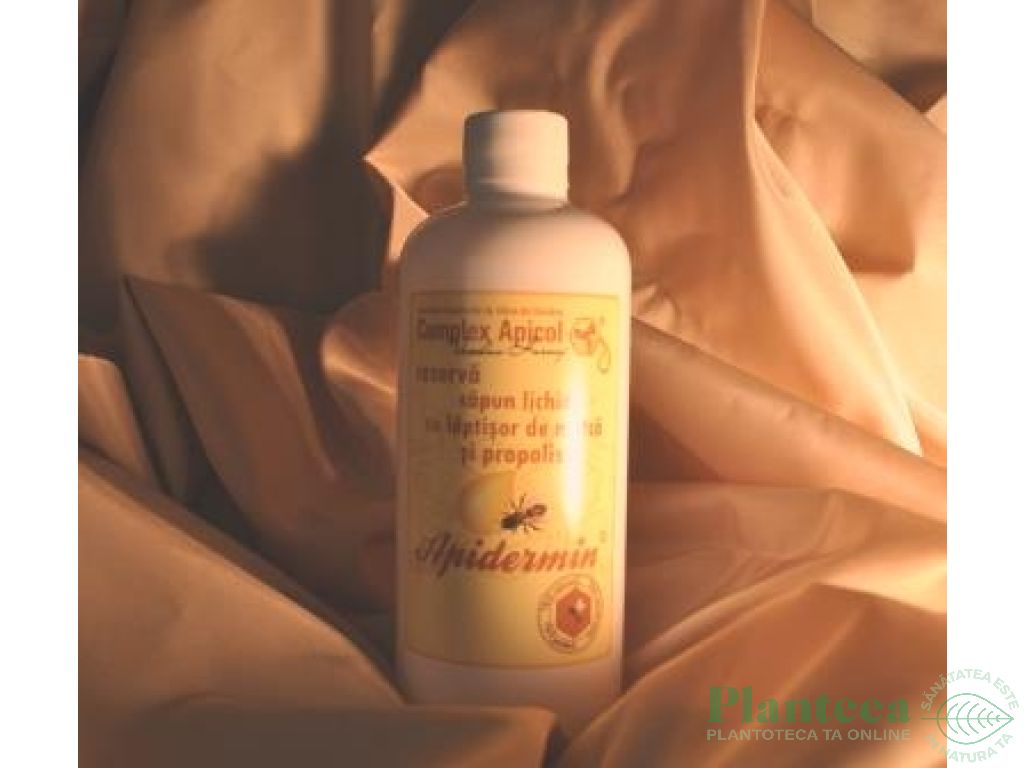 Rezerva sapun lichid maini laptisor matca propolis Apidermin 500ml - COMPLEX APICOL