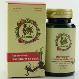 Resveratrol 20mg fructoborat calciu 70cps - LEACUL