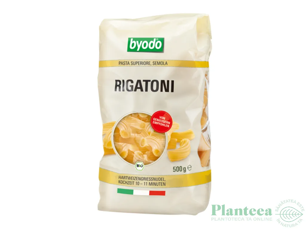 Paste rigatoni grau 500g - BYODO