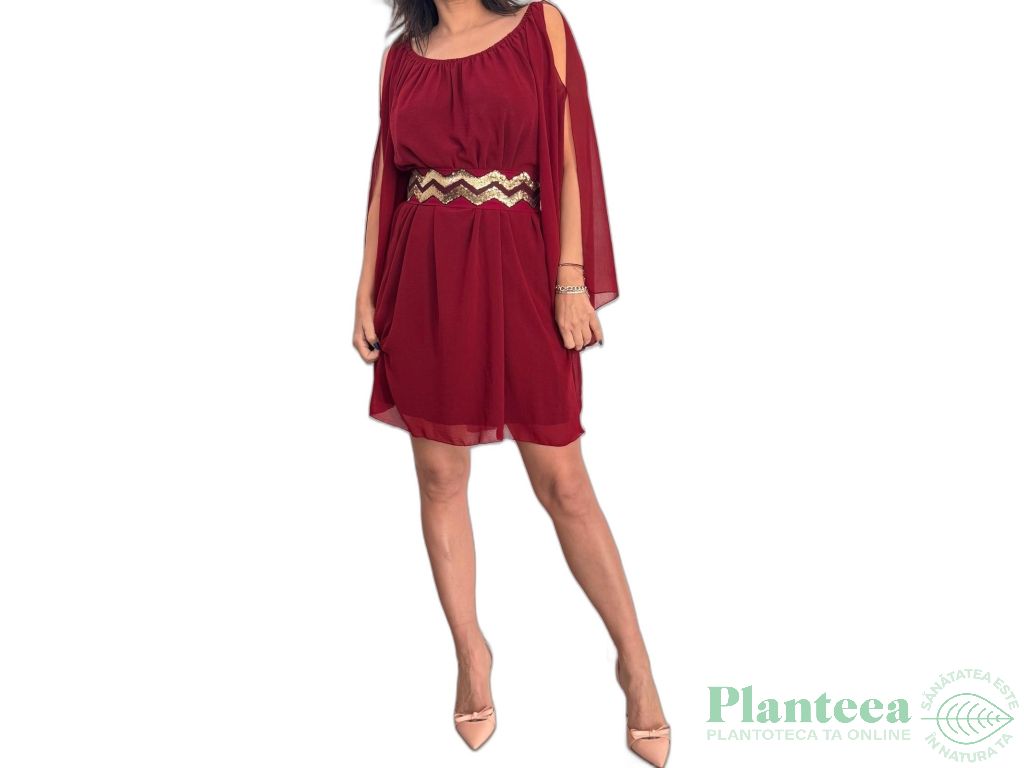 Rochita scurta voal Ada bordo XS 1b - HelenBoutique