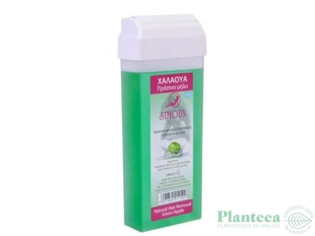 Cartus roll on ceara epilare naturala din zahar mar verde 100g - SIMOUN