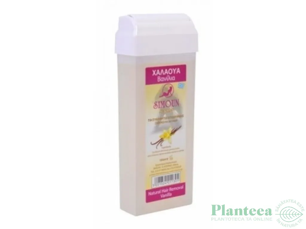Cartus roll on ceara epilare naturala din zahar vanilie 100g - SIMOUN