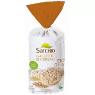Rondele expandate cereale fara gluten cu sare 100g - SARCHIO