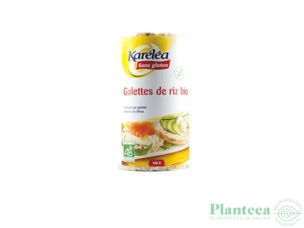Rondele expandate orez cu sare eco 100g - KARELEA