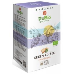 Cafea verde macinata ghimbir organica 20plx2g - RUBIO