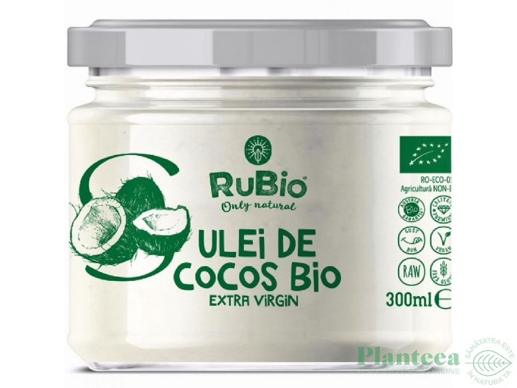 Ulei cocos extravirgin bio 300ml - RUBIO