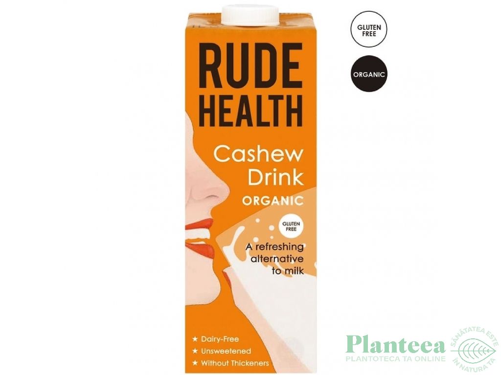 Lapte caju fara gluten eco 1L - RUDE HEALTH