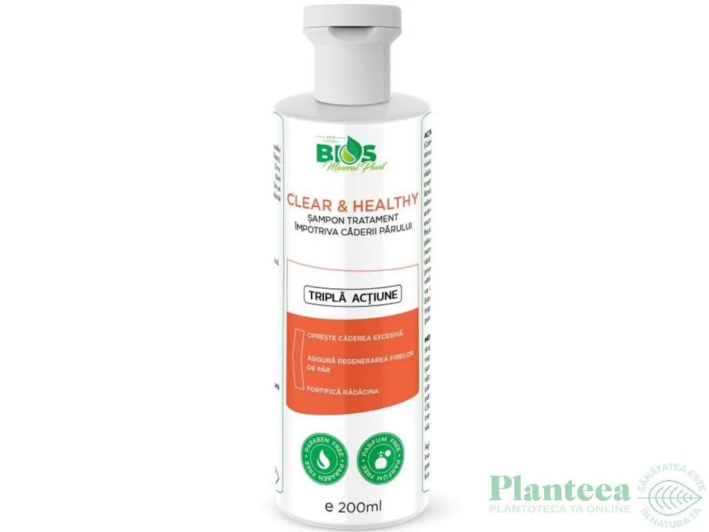 Sampon tratament imp caderii parului 200ml - BIOS MINERAL