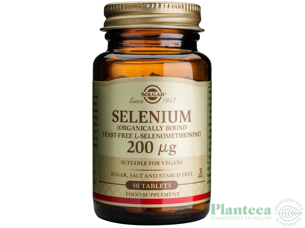 Seleniu 200mg 50cp - SOLGAR