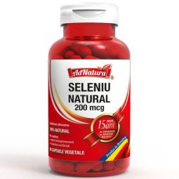 Seleniu natural 200mcg 60cps - ADNATURA