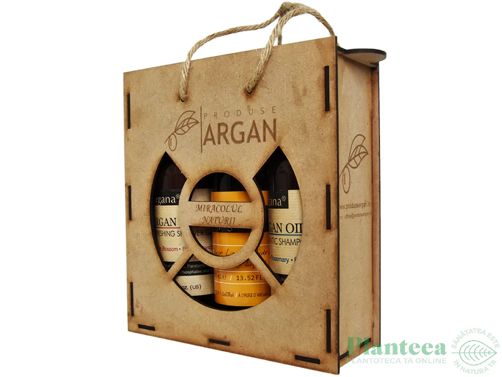 Set Cadou rustic [sampon 400ml+gel dus 400ml+sapun lichid 400ml] 3b - AZBANE