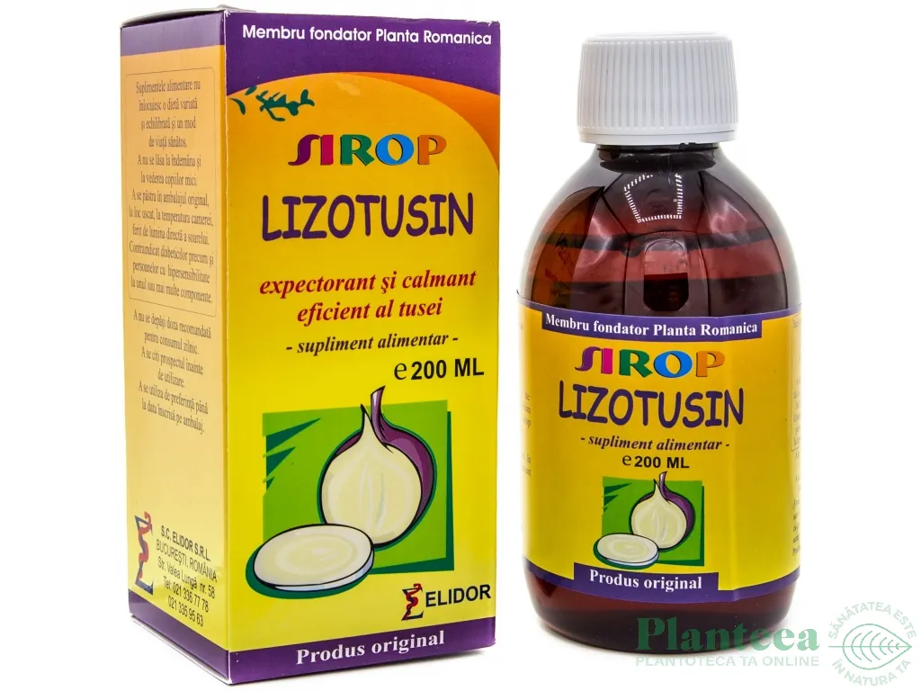 Sirop LizoTusin [Expectorant Calmant tuse] 200ml - ELIDOR