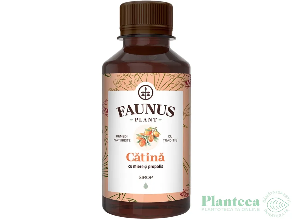 Sirop catina miere propolis fara zahar 200ml - FAUNUS