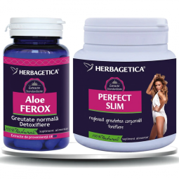 Kit Slim Ferox [Perfect slim 210g+Aloe ferox 30cps] 2b - HERBAGETICA