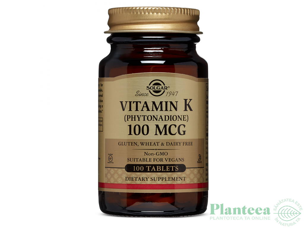 Vitamina K1 100mcg 100cp - SOLGAR