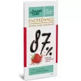 Ciocolata neagra 87%cacao capsuni stevia Exceedance 90g - SWEET&SAFE