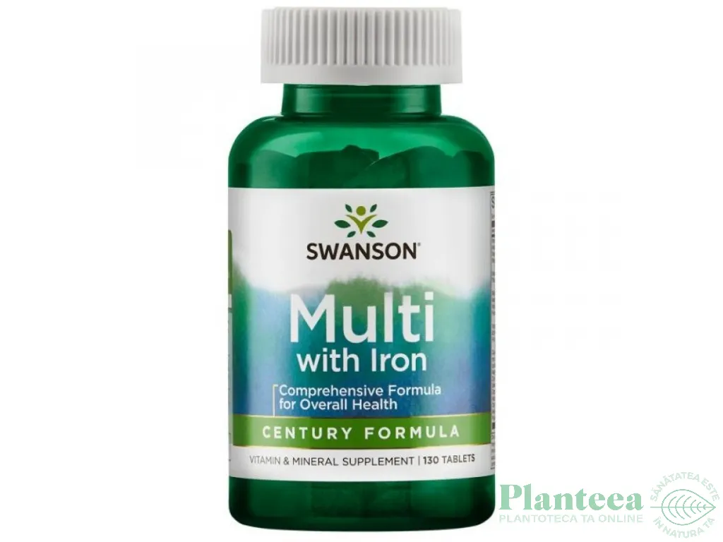 Multivitamine minerale Century formula 130cp - SWANSON