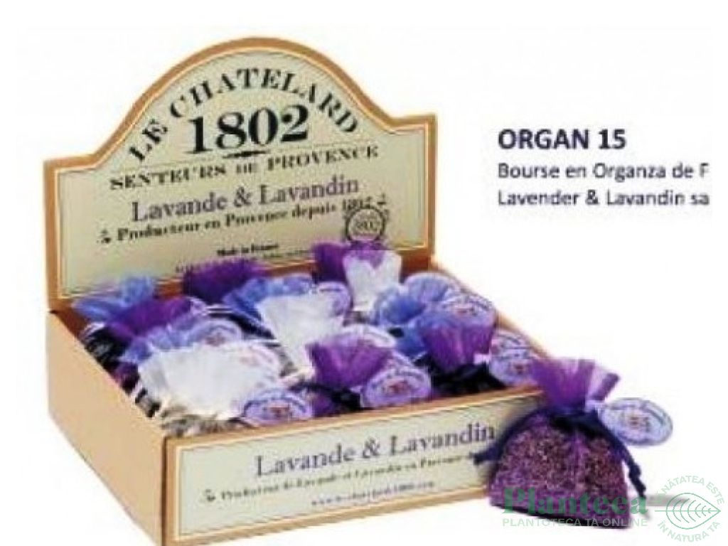 Saculet panza flori lavanda lavandina 15g - LE CHATELARD 1802