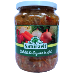 Salata asortata legume in otet 720ml - NATURAVIT