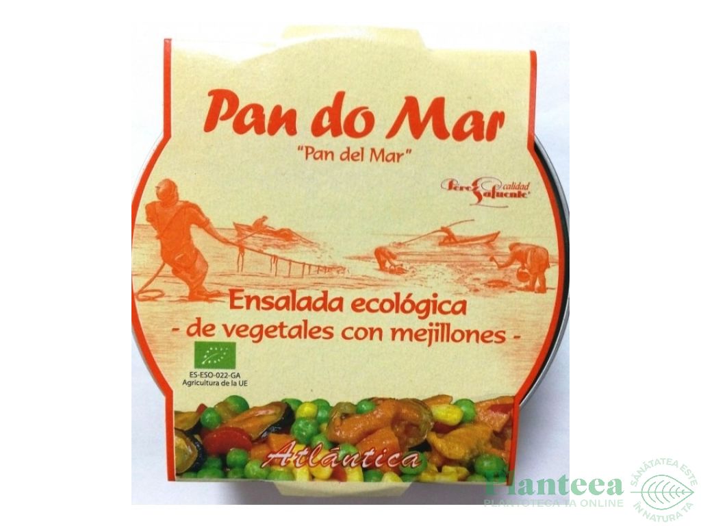 Salata legume fructe mare Galitiana eco 250g - PAN DO MAR