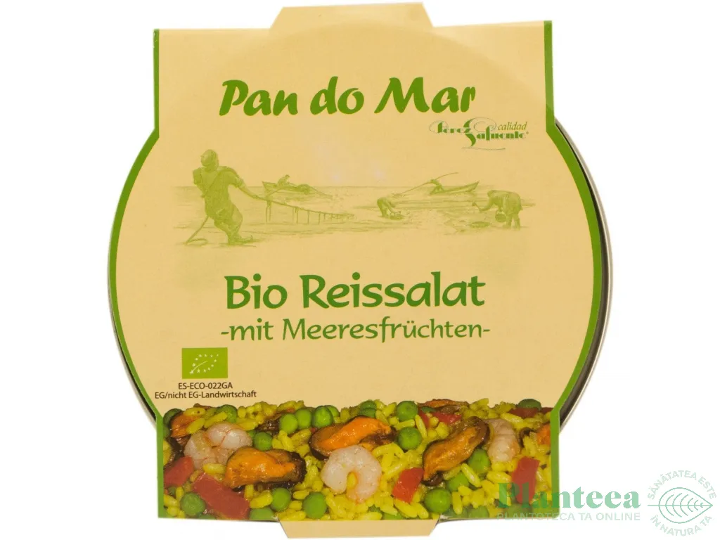 Salata orez fructe mare eco 270g - PAN DO MAR
