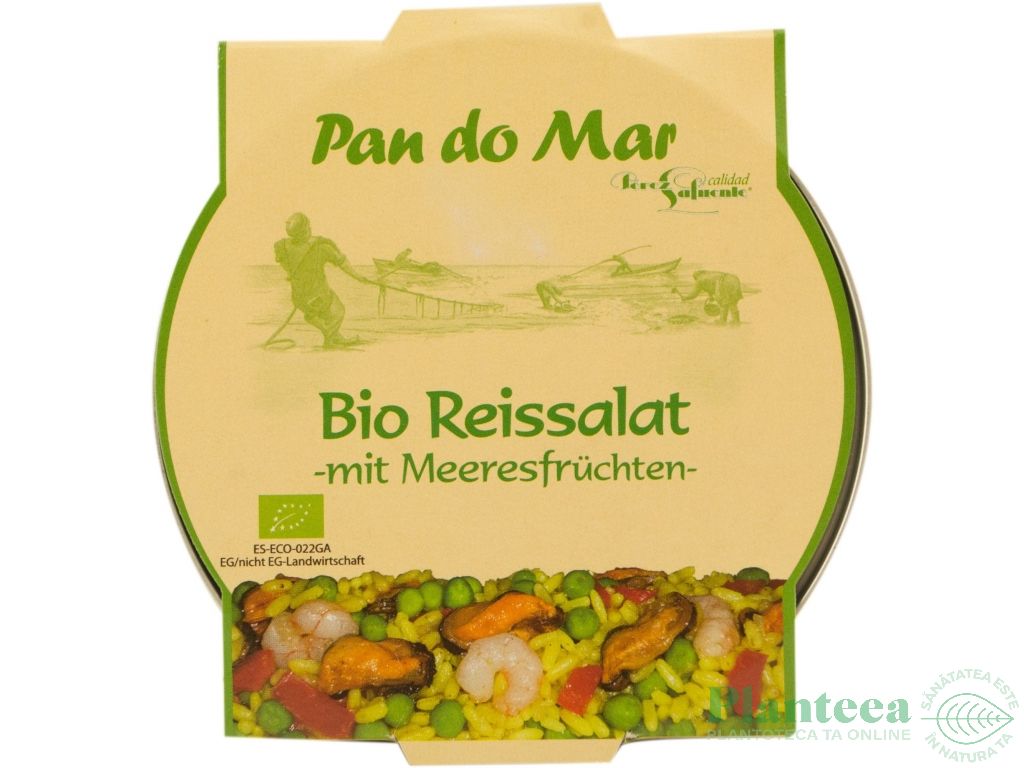Salata orez fructe mare eco 270g - PAN DO MAR