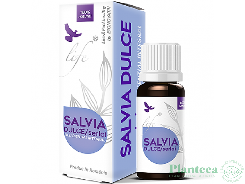 Ulei esential integral salvie dulce [salvia sclarea] 10ml - LIFE