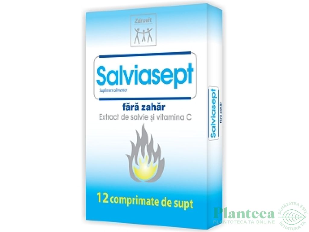 Salviasept fara zahar 12cp - NATUR PRODUKT