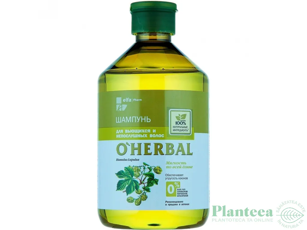 Sampon emolient par cret rebel 500ml - O`HERBAL
