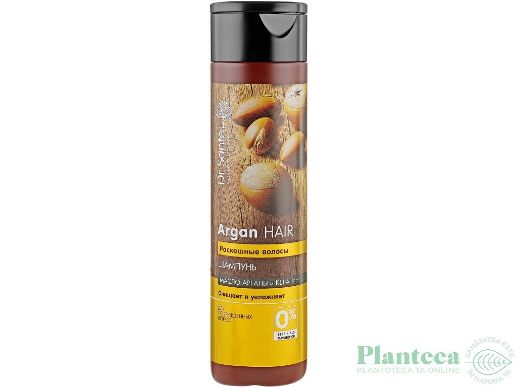 Sampon hidratant par deteriorat ulei argan cheratina 250ml - DR SANTE