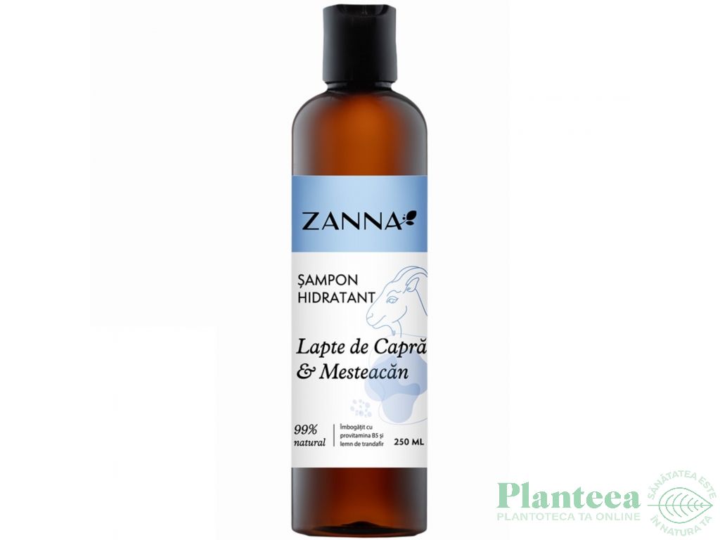 Sampon hidratant lapte capra mesteacan 250ml - ZANNA