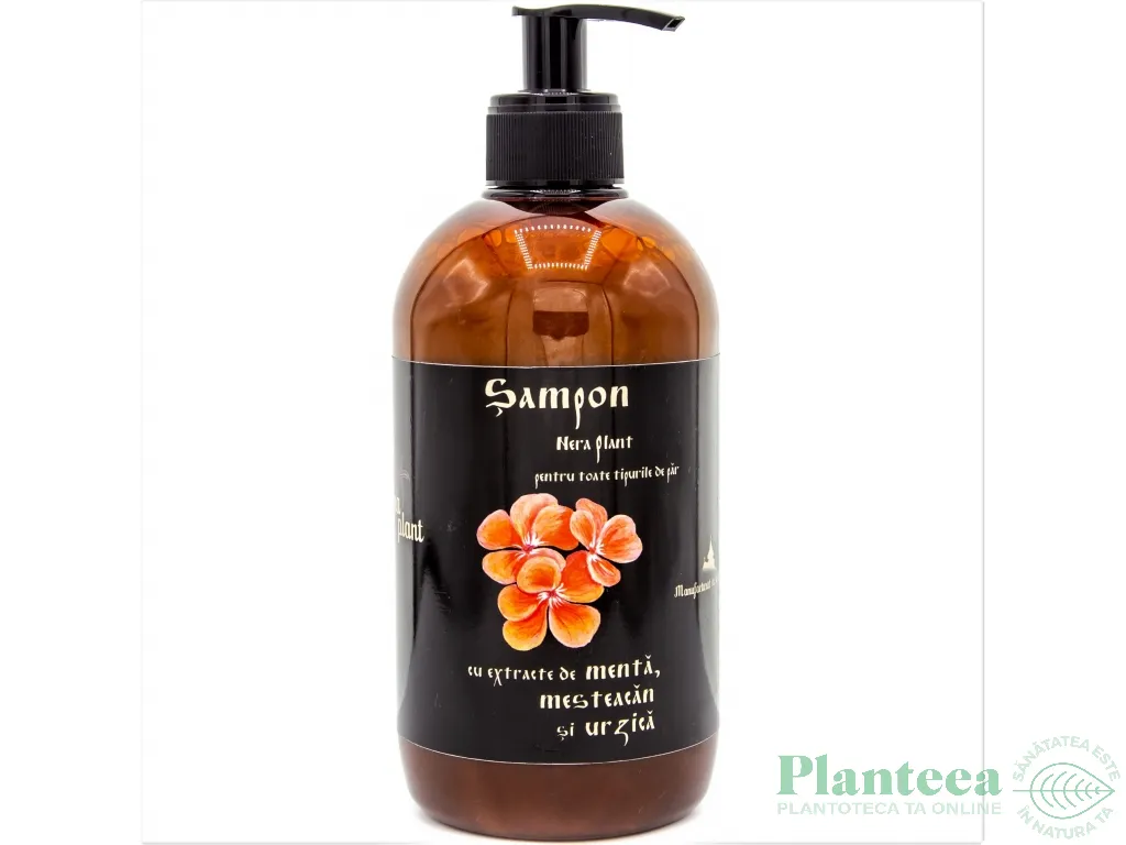 Sampon menta mesteacan urzica toate tipurile par 515ml - NERA PLANT