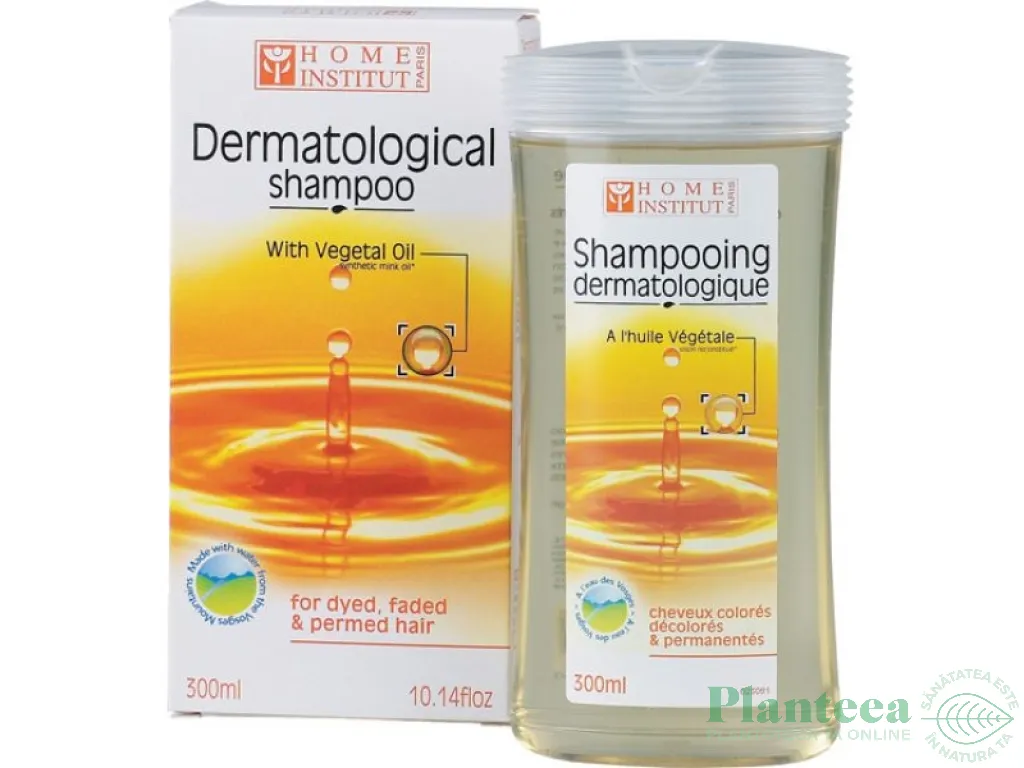 Sampon dermatologic par vopsit permanent ulei vegetal 300ml - HOME INSTITUT
