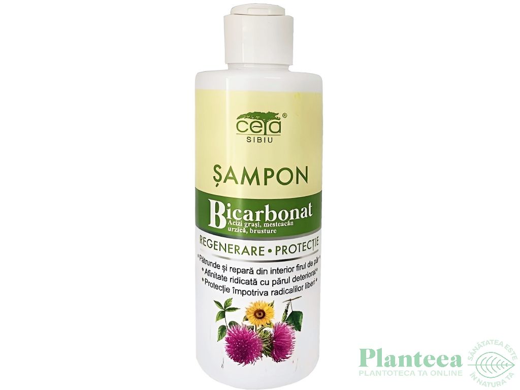 Sampon bicarbonat urzica mesteacan brusture Regenerare Protectie 200ml - CETA SIBIU