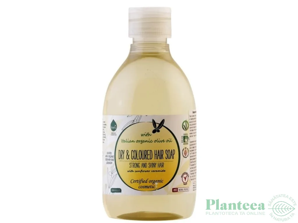 Sampon par uscat/vopsit ulei masline ceramide 300ml - BIOLU