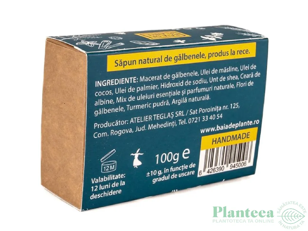 Sapun galbenele 100g - BAIA DE PLANTE