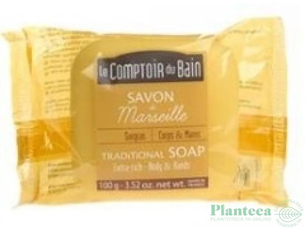 Sapun Marsillia Nature Surgras 100g - LE COMPTOIR DU BAIN